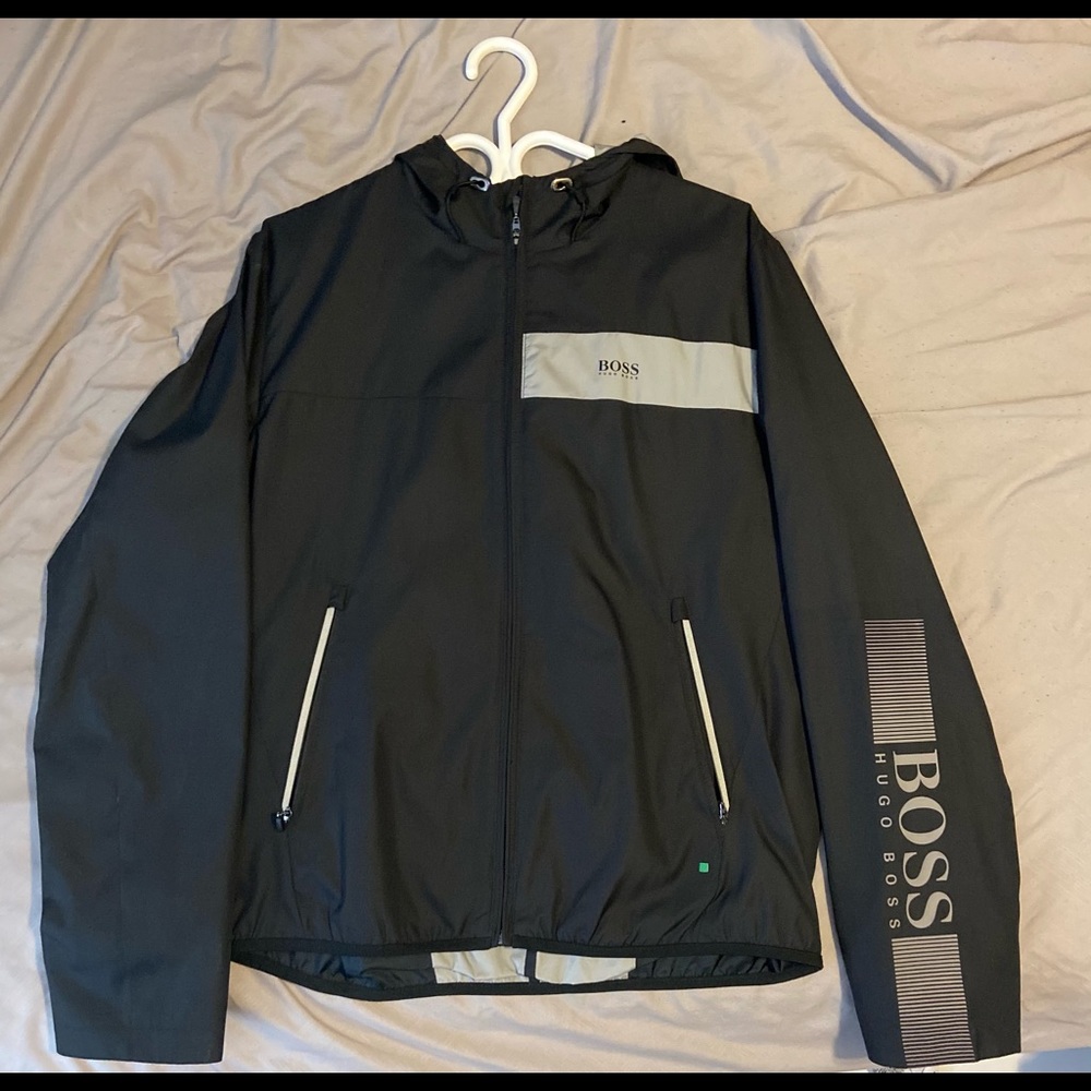 Navy Blue Hugo Boss Windbreaker